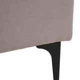 Alora 3 Seater Chaise Sofa - Grey - Right Facing