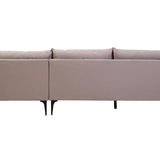 Alora 3 Seater Chaise Sofa - Grey - Right Facing