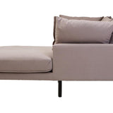 Alora 3 Seater Chaise Sofa - Grey - Right Facing
