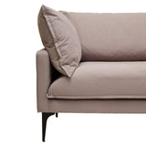Alora 3 Seater Chaise Sofa - Grey - Right Facing