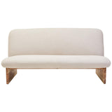 Althea Armless 2 Seater Sofa – Cream Linen
