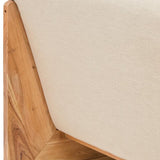 Althea Armless 2 Seater Sofa – Cream Linen