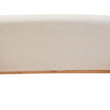 Althea Armless 2 Seater Sofa – Cream Linen