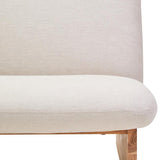 Althea Armless 2 Seater Sofa – Cream Linen