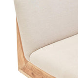 Althea Armless 2 Seater Sofa – Cream Linen