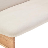 Althea Armless 2 Seater Sofa – Cream Linen