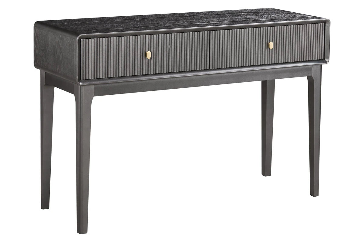 Ambrose Two Drawer Dressing Table – Brown/Grey
