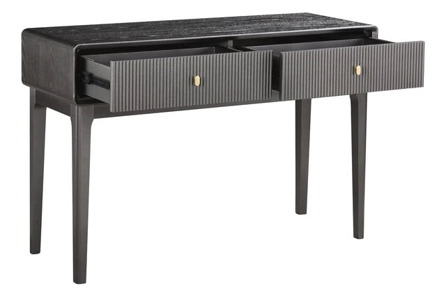 Ambrose Two Drawer Dressing Table – Brown/Grey