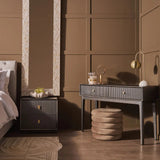 Ambrose Two Drawer Dressing Table – Brown/Grey