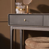 Ambrose Two Drawer Dressing Table – Brown/Grey