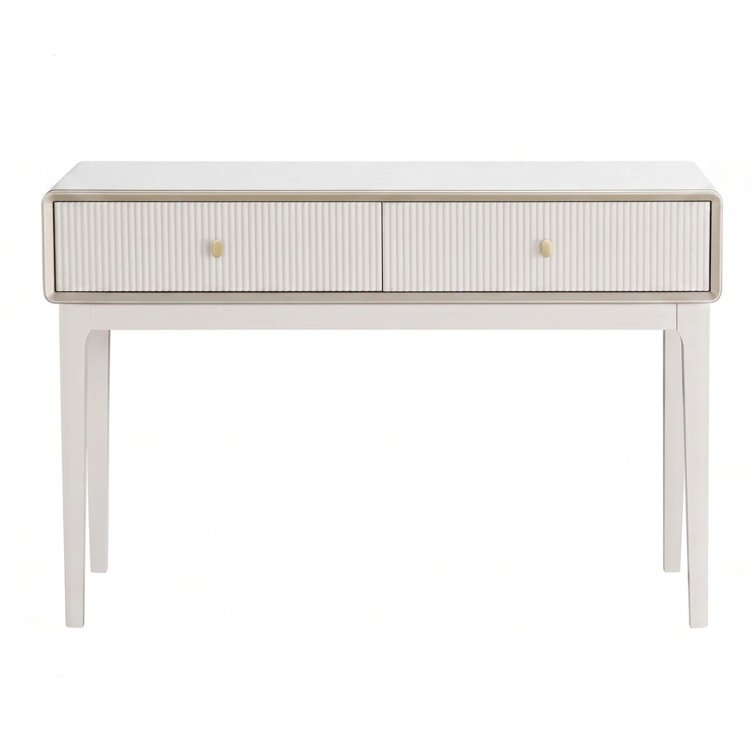 Ambrose Two Drawer Dressing Table – Ivory