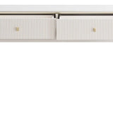 Ambrose Two Drawer Dressing Table – Ivory