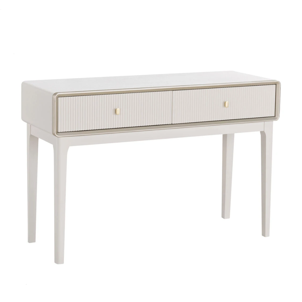 Ambrose Two Drawer Dressing Table – Ivory