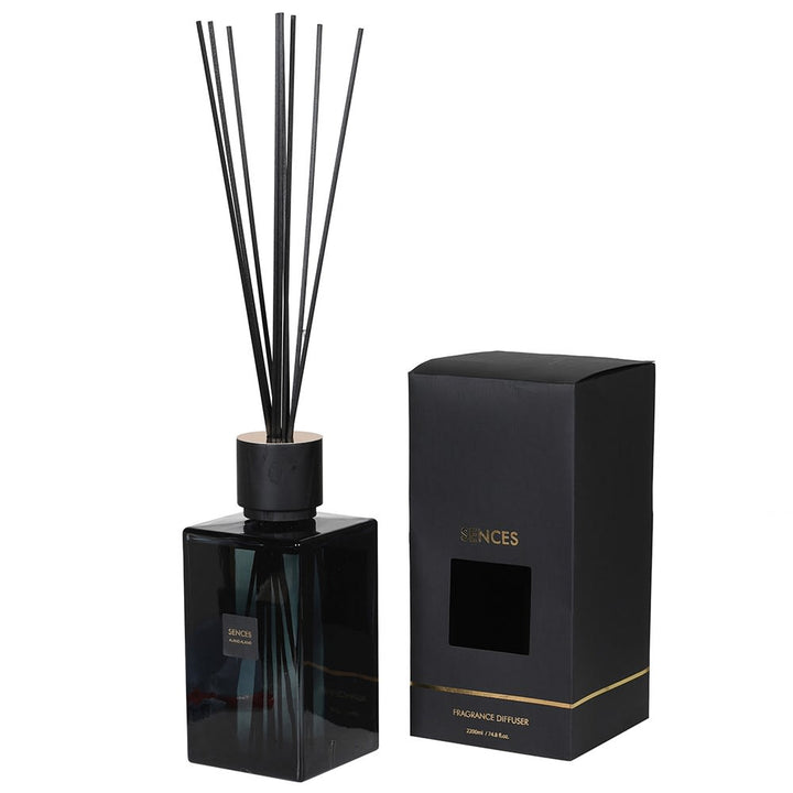 Enormous Amora Reed Diffuser with Onyx Glass Bottle - Free Gift