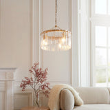 Anaya 3 Light Pendant Light - Brushed Aged Brass