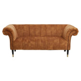 Annette 2-Seater Sofa – Gold Velvet