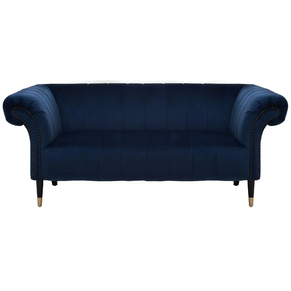 Annette 2-Seater Sofa – Midnight Blue Velvet