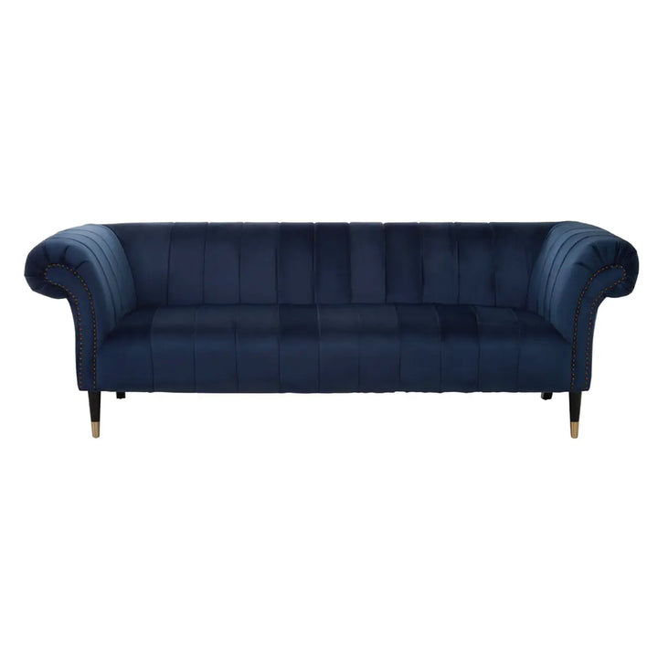 Annette 3-Seater Sofa – Midnight Blue Velvet