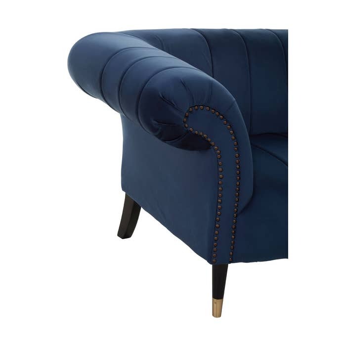 Annette 3-Seater Sofa – Midnight Blue Velvet