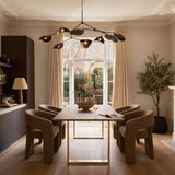 LPD Home Antibes Dining Table – Russet & Gold