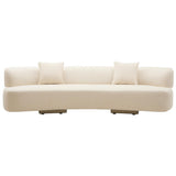 Arabella Cream Linen 3 Seater Sofa