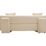 Arabella Cream Linen 3 Seater Sofa