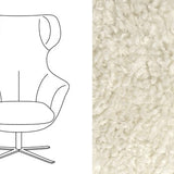 Arabella Swivel Chair – Doodle Fabric