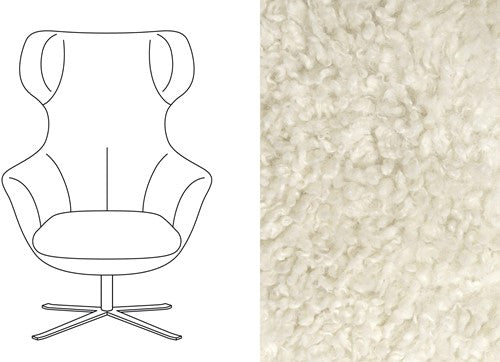 Arabella Swivel Chair – Doodle Fabric