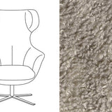 Arabella Swivel Chair – Doodle Fabric