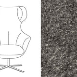 Arabella Swivel Chair – Doodle Fabric