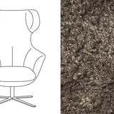 Arabella Swivel Chair – Doodle Fabric