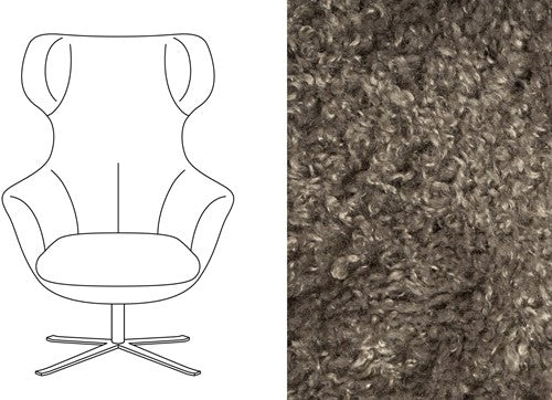 Arabella Swivel Chair – Doodle Fabric