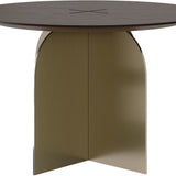 Arcadia Coffee Table – Brushed Bronze and Brown