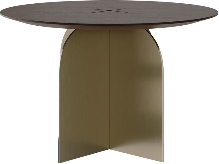 Arcadia Coffee Table – Brushed Bronze and Brown