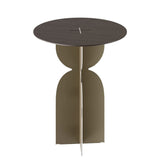 Arcadia Occasional Table – Brushed Bronze and Brown