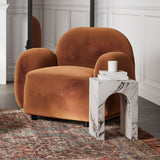 OTI Archie Calacatta Side Table – Small