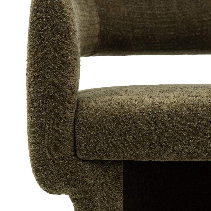 Arlo Dining Chair – Green Boucle