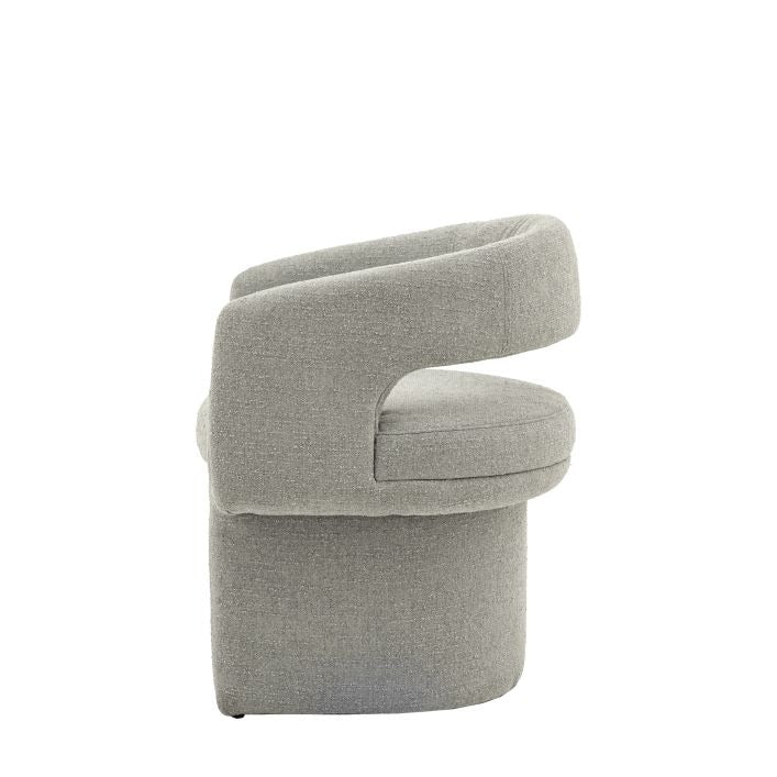 Arlo Dining Chair – Grey Boucle