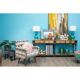Ashlynn Geometric Armchair – Multi-coloured
