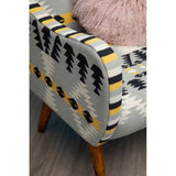 Ashlynn Geometric Armchair – Multi-coloured