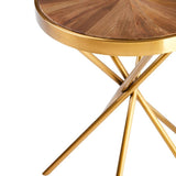 Atley Side Table – Crossed Base