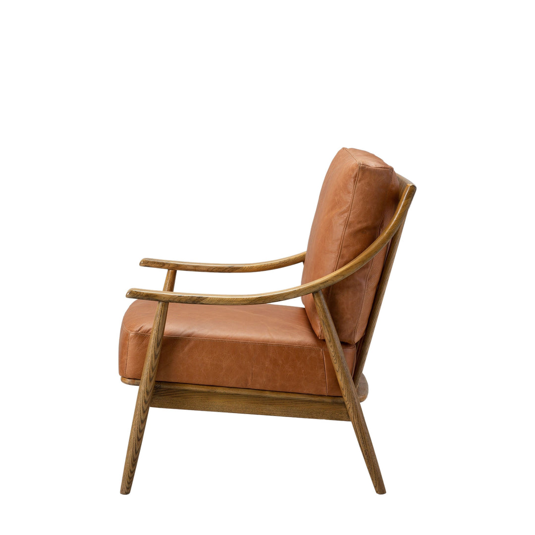 Atlas Armchair – Brown Leather