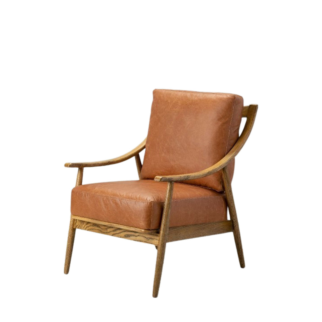 Atlas Armchair – Brown Leather