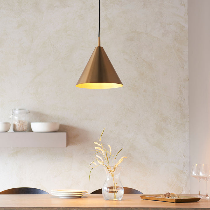 Aura Pendant Light – Antique Brass