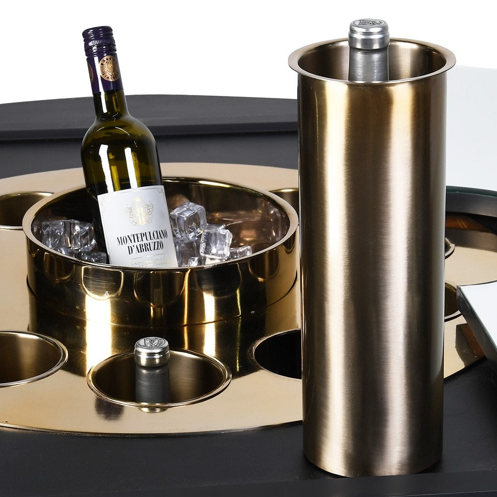 Aurelia Hidden Bar Coffee Table with Ice Bucket