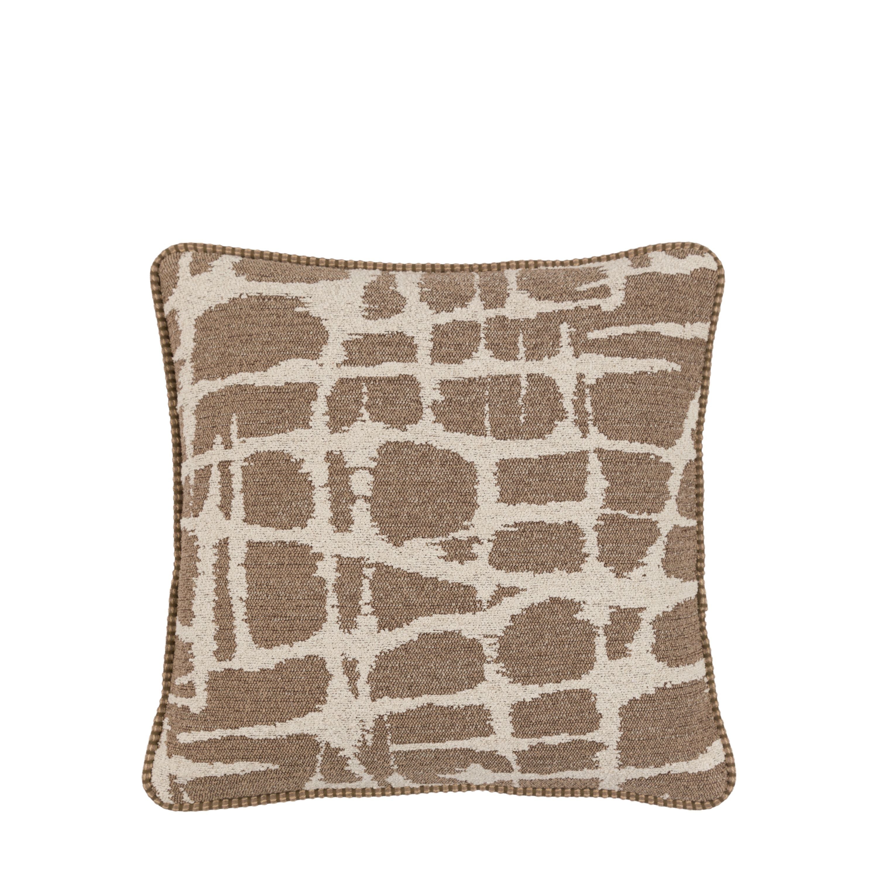 Aziza Jacquard Cushion – Mocha