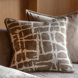 Aziza Jacquard Cushion – Mocha