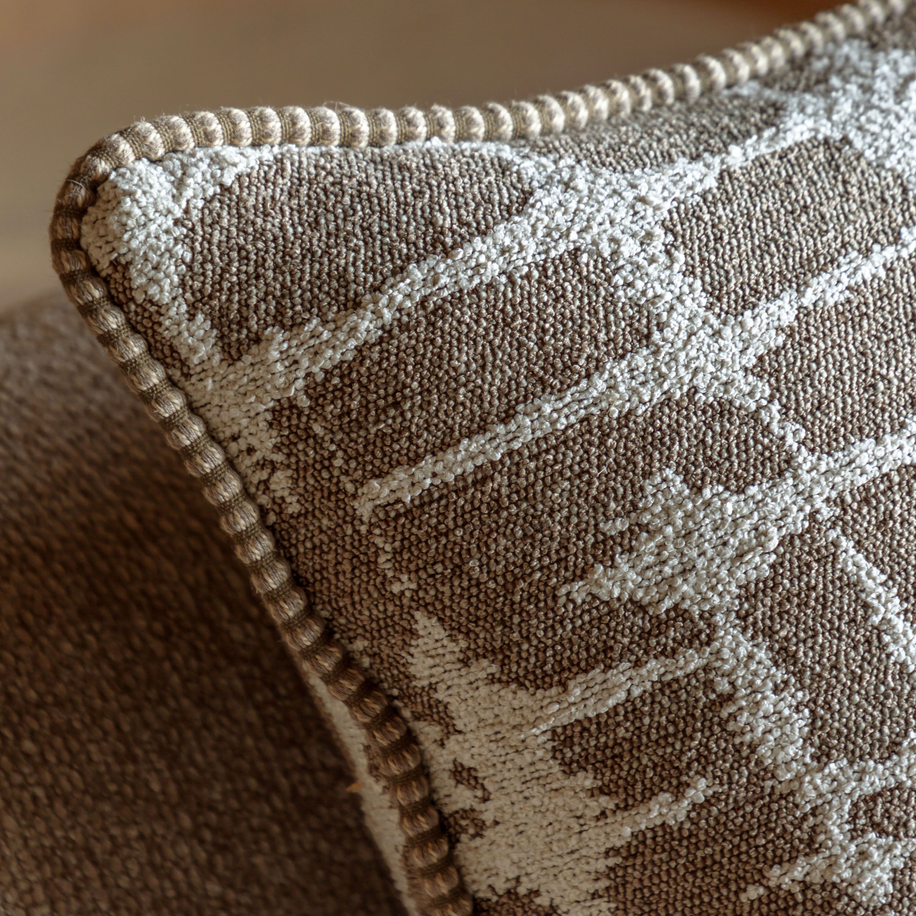 Aziza Jacquard Cushion – Mocha