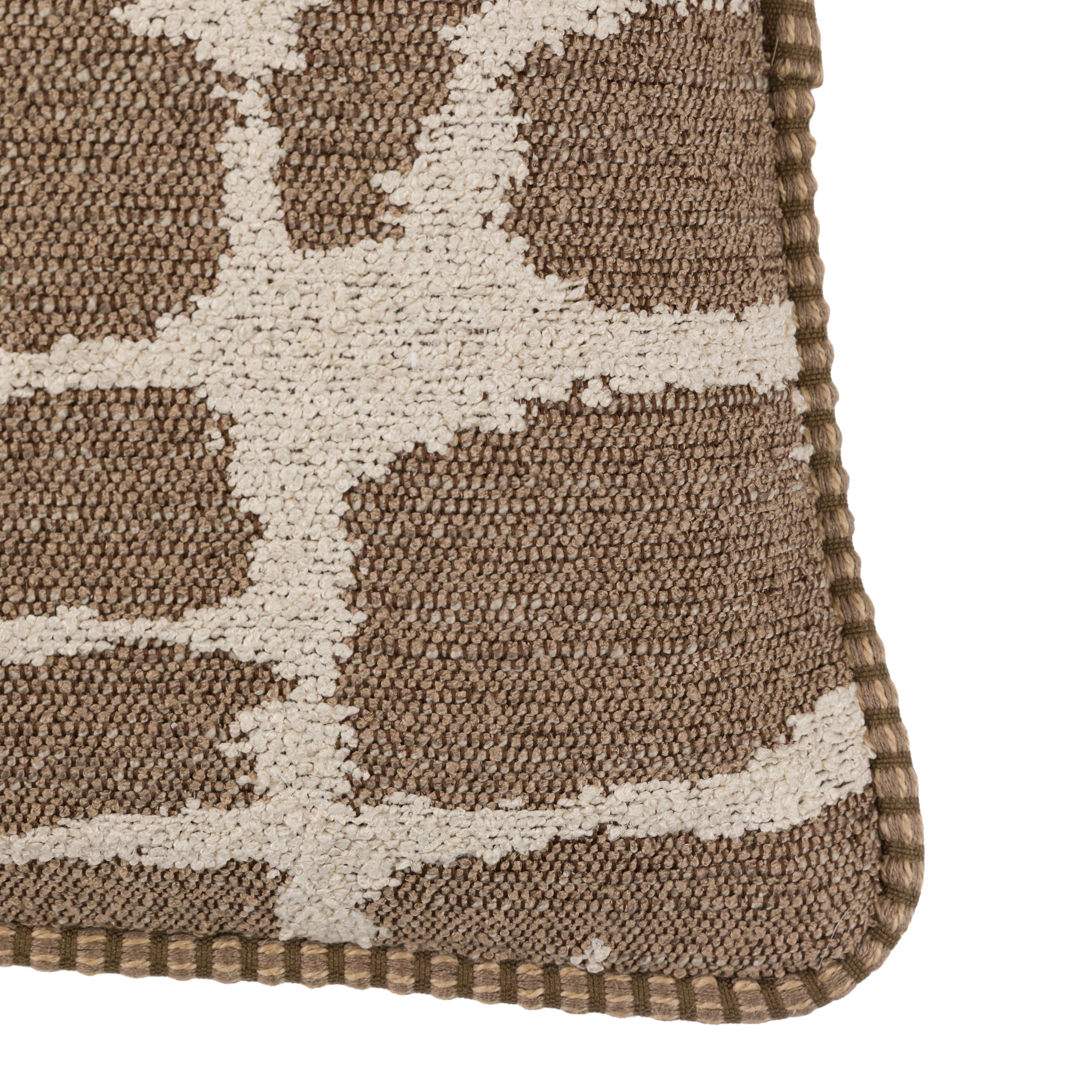 Aziza Jacquard Cushion – Mocha