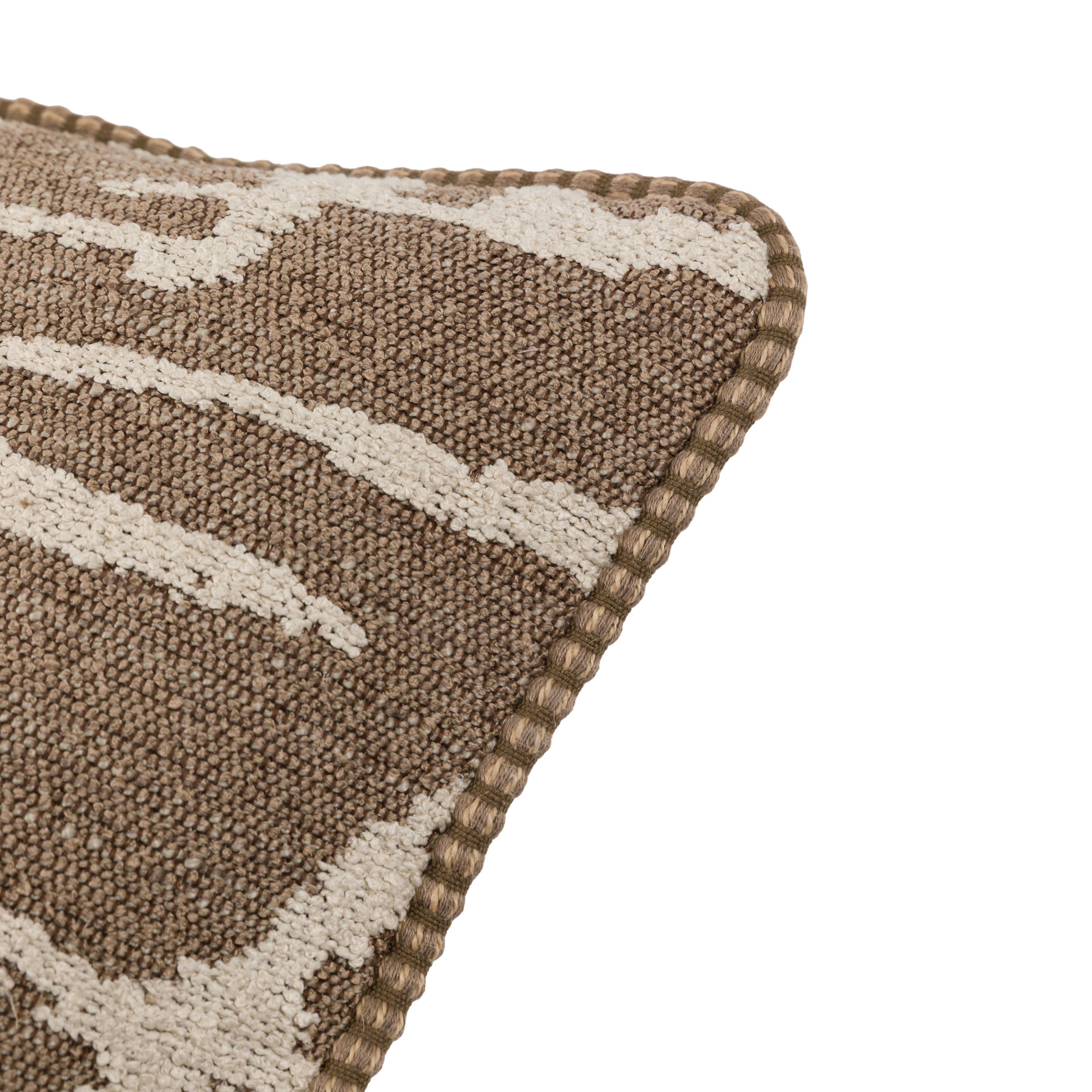 Aziza Jacquard Cushion – Mocha